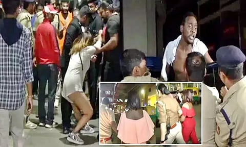 போதை விருந்தில் நள்ளிரவு விபசாரம்.. 25 ஆப்பிரிக்க இளம்பெண்கள் கைது...!