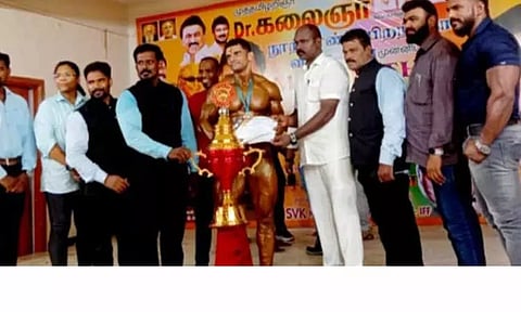 லால்குடியில் ஆணழகன் போட்டி