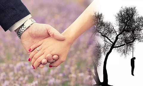 வரதட்சணை கொடுமை புகார்: மனைவியின் சமாதி அருகே மறுநாளே கணவன் தூக்கிட்டு தற்கொலை