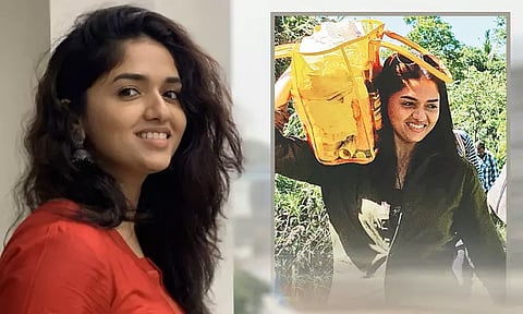 படப்பிடிப்புக்கு பல மைல் தூரம்... பொருட்களை தோளில் சுமந்து சென்ற சுனைனா