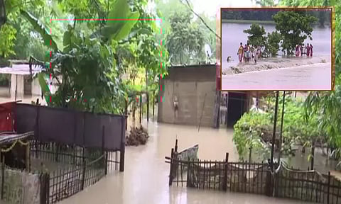 அசாமில் வெள்ளம்: 108 கிராமங்கள் நீரில் மூழ்கின; லட்சக்கணக்கான மக்கள் பரிதவிப்பு