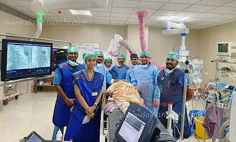 மூதாட்டிக்கு நவீன இருதய சிகிச்சை