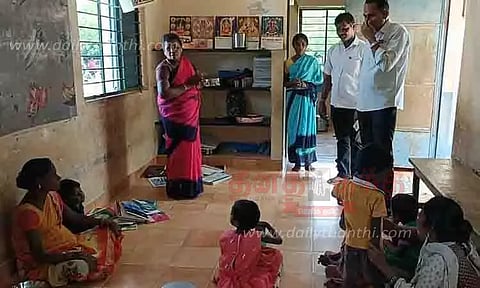 பள்ளி-அங்கன்வாடி மையத்தில் தாசில்தார் திடீர் ஆய்வு