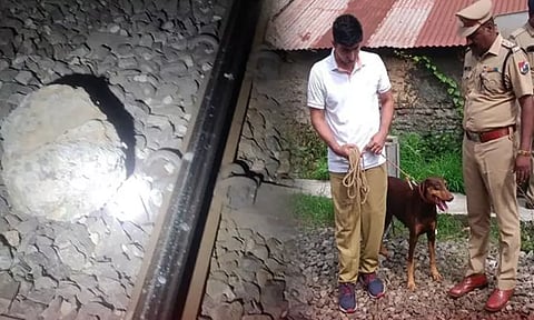 ஆம்பூர் அருகே ரெயில் தண்டவாளத்தில் கற்களை வைத்த சம்பவத்தில் ஒருவர் கைது