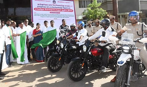 தூத்துக்குடியில் போதைப்பொருள் ஒழிப்பு விழிப்புணர்வு மோட்டார் சைக்கிள் பேரணி