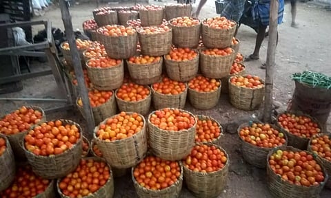 தக்காளி கிலோ ரூ.80-க்கு விற்பனை