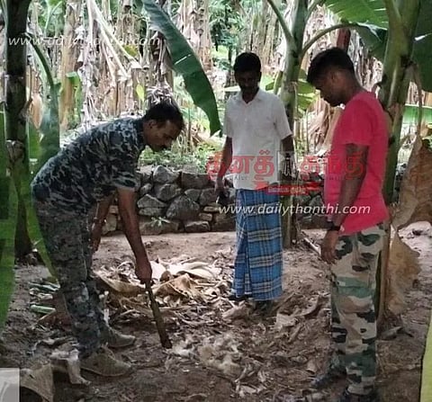 பங்களாப்புதூர் அருகே வீட்டு வாசலில் கட்டியிருந்த ஆடுகளை கடித்து கொன்ற சிறுத்தைப்புலி; பொதுமக்கள் வெளியே வரவேண்டாம் என்று ஒலிபெருக்கி மூலம் எச்சரிக்கை