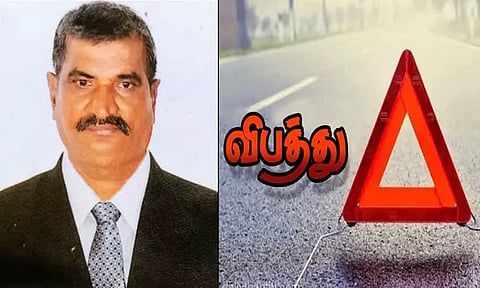 பூந்தமல்லி அருகே கன்டெய்னர் லாரி மீது மொபட் மோதல்; ஓட்டல் ஊழியர் பலி