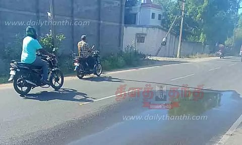 குழாயில் உடைப்பு; வீணாகும் குடிநீர்