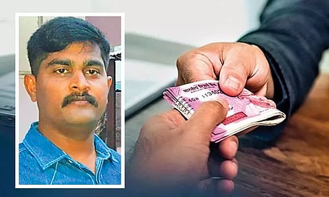 நிலத்தகராறு வழக்கில் ரூ.2 லட்சம் லஞ்சம் வாங்கிய போலீஸ்காரர் பணியிடை நீக்கம் - ஆடியோ வைரலானதால் சிக்கினார்