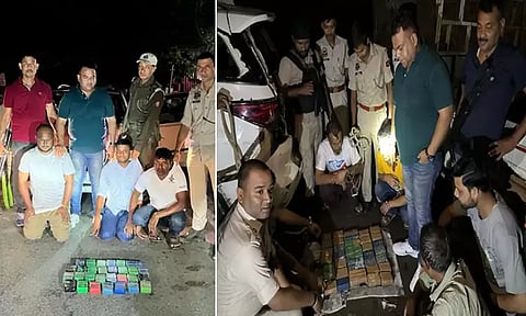 சோப்பு டப்பாக்குள் மறைத்து ரூ.12 கோடி மதிப்பிலான ஹெராயின் கடத்தல்...3 பேர் கைது