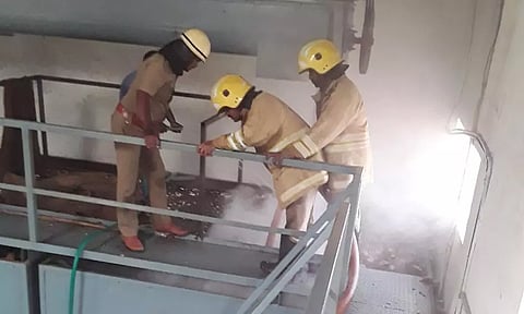 தேங்காய் எண்ணெய் மில்லில் தீ விபத்து