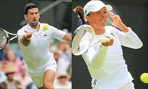 விம்பிள்டன் டென்னிஸ்: முதல் சுற்றில் ஸ்வியாடெக், ஜோகோவிச் வெற்றி