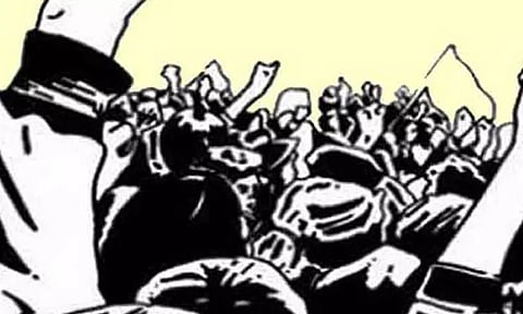 விவசாயிகள் சங்கத்தினர் ஆர்ப்பாட்டம்