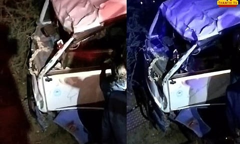 ராமநாதபுரம் அருகே சுற்றுலா வேன் கவிழ்ந்த விபத்தில் ஒருவர் உயிரிழப்பு.! 14 பேர் படுகாயம்