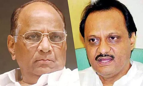 தேசியவாத காங்கிரஸ் போட்டி கூட்டங்களில் அஜித்பவார் அணிக்கு அதிக எம்.எல்.ஏ.க்கள் ஆதரவு - கட்சி பெயர், சின்னத்தை உரிமை கோரி தேர்தல் கமிஷனுக்கு கடிதம்