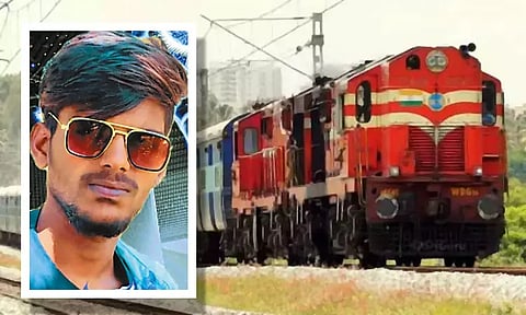 கும்மிடிப்பூண்டியில் தண்டவாளத்தை கடக்க முயன்ற பெயிண்டர் ரெயில் மோதி சாவு