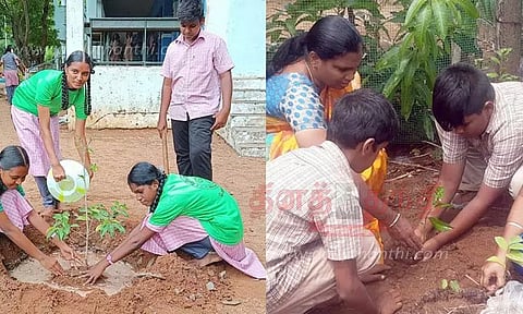 காடுகளை பாதுகாப்பது குறித்து மாணவர்களுக்கு விழிப்புணர்வு