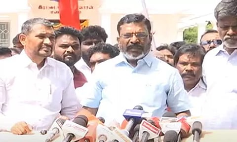 'எதிர்கட்சிகள் கூட்டத்தில் விடுதலைச் சிறுத்தைகள் கட்சி பங்கேற்கும்' - திருமாவளவன்