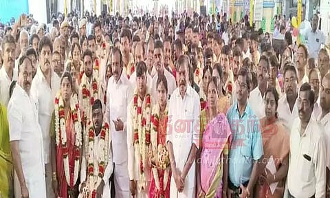 பண்ணாரி மாரியம்மன் கோவிலில் 27 ஜோடிகளுக்கு இலவச திருமணம்