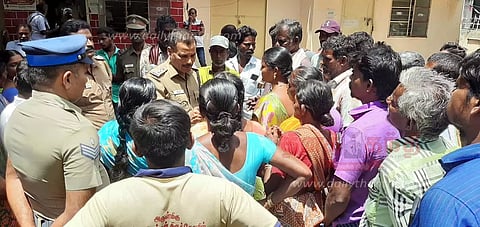 நாமக்கல்லில் இளம்பெண் சாவு:உறவினர்கள் சாலைமறியல் முயற்சி