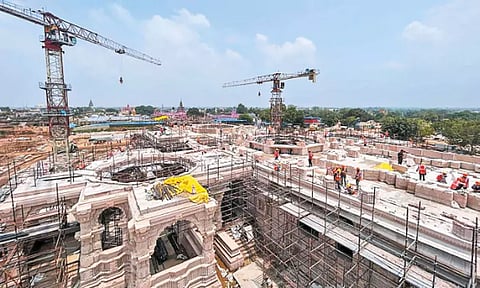 அயோத்தியில் ராமர் கோவில் கட்டுமான பணிகள் திட்டமிட்டதற்கு முன்னரே முடிக்கப்படும் ராமஜென்மபூமி அறக்கட்டளை தகவல்