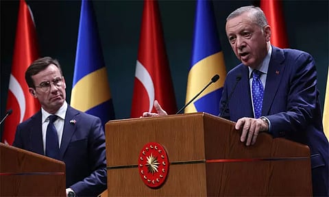 எங்களை ஐரோப்பிய யூனியனின் சேர்த்தால் ஸ்வீடனை நேட்டோவில் சேர்க்க அனுமதிப்போம் - துருக்கி கெடுபிடி