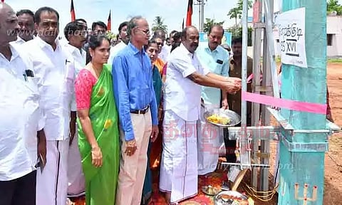 குன்றக்குடியில் ரூ.5½ லட்சத்தில் புதிய மின்மாற்றி