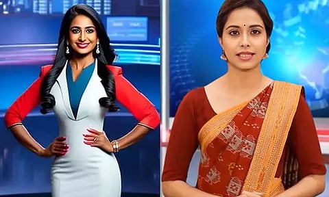 சனா-லிசா செயற்கை நுண்ணறிவு செய்தி வாசிப்பாளர்கள்...!