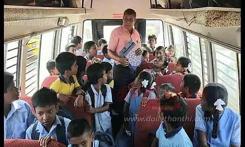 பள்ளி வாகனங்களில் வட்டார போக்குவரத்து அதிகாரிகள் ஆய்வு