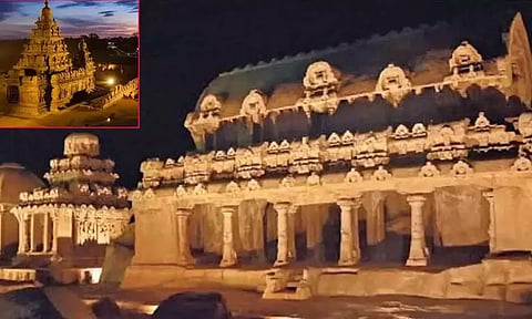 மாமல்லபுரம் புராதன சின்னங்களை மின்னொளியில் இரவு 9 மணி வரை பார்க்கலாம் - தொல்லியல் துறை அறிவிப்பு