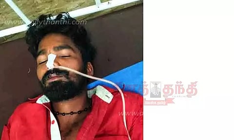 மனைவி கோபித்து வீட்டை விட்டுச் சென்றதால்1½ வயது குழந்தைக்கு பாலில் விஷம் கலந்து கொடுத்து தொழிலாளி தற்கொலை முயற்சி