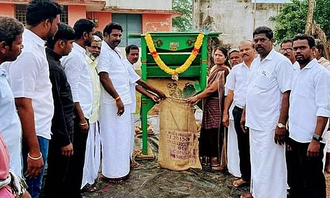 அரசு நேரடி நெல் கொள்முதல் நிலையம் திறப்பு