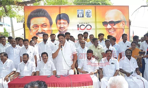 முதல்-அமைச்சர் மு.க.ஸ்டாலினை வரவேற்க தொண்டர்கள் திரண்டுவர வேண்டும்-தெற்கு மாவட்ட தி.மு.க. செயலாளர் மணிமாறன் அழைப்பு