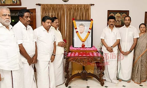 கருமுத்து கண்ணன் குடும்பத்தினருக்கு முதல்-அமைச்சர் மு.க.ஸ்டாலின் ஆறுதல்