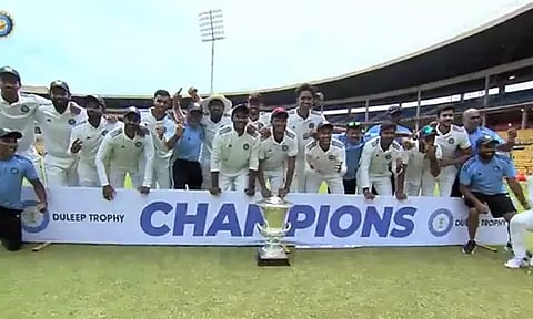 The image was grab from a video released by @BCCI