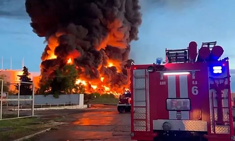 உக்ரைனின் 8 ஆளில்லா விமானங்களை சுட்டு வீழ்த்தி, பயங்கரவாத தாக்குதல் முறியடிப்பு: ரஷியா