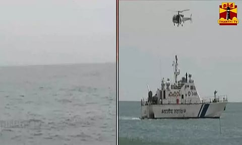 மாமல்லபுரம் அருகே மீன்பிடித்துக் கொண்டிருந்த போது கடலில் தவறி விழுந்த மீனவர் - தேடும் பணி தீவிரம்