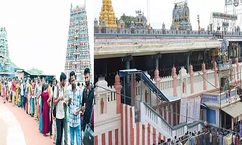 திருத்தணி முருகன் கோவிலில் திரண்ட பக்தர்கள் கூட்டம்