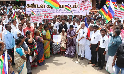 விஸ்வகர்ம கைவினைஞர்கள் ஆர்ப்பாட்டம்
