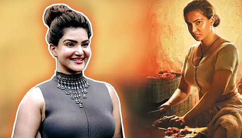 வைரலாகும் சர்ச்சை போஸ்டர்... மாட்டிறைச்சி வெட்டுபவராக நடித்த ஹனிரோசுக்கு எதிர்ப்பு