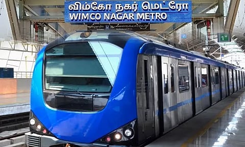மின் வினியோகத்தில் ஏற்பட்ட கோளாறு: விம்கோ நகரில் மெட்ரோ ரெயில் சேவை பாதிப்பு - 4 மணி நேரம் ரெயில்கள் ஓடாததால் பயணிகள் அவதி