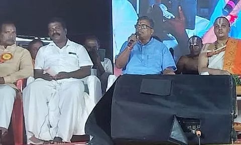 தர்மத்தை அழிக்க யார் வந்தாலும் துணிவுடன் எதிர்த்து போராடும் எண்ணம் அனைவருக்கும் வர வேண்டும் விஸ்வ இந்து பரிஷத் அகில உலக பொதுச்செயலாளர் பேச்சு