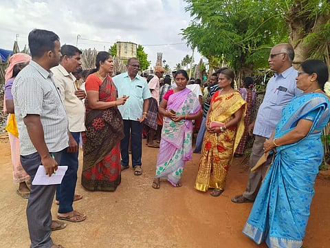 திருமலைப்பட்டி, ஏளூர் பகுதிகளில்பள்ளி செல்லா குழந்தைகள் கணக்கெடுப்பு பணி