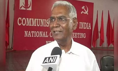 மணிப்பூர் சம்பவத்தில் மோடியின் இரட்டை என்ஜின் தோல்வி அடைந்து உள்ளது - இந்திய கம்யூனிஸ்டு கட்சி பொதுச்செயலாளர்