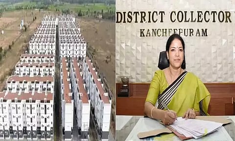 வேகவதி ஆற்றின் கரையோரத்தில் வசித்து வந்த 78 குடும்பத்தினர் கீழ்கதிர்பூரில் ஒதுக்கீடு செய்யப்பட்ட வீடுகளில் குடியேறியுள்ளனர் - காஞ்சீபுரம் மாவட்ட கலெக்டர்