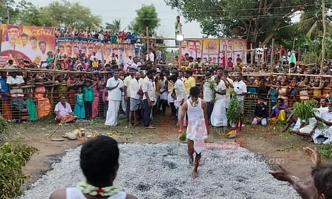 திரவுபதி அம்மன் கோவிலில் தீ மிதி திருவிழா