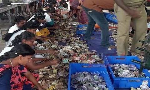 பண்ணாரி மாரியம்மன் கோவிலில் ரூ.78 லட்சம் உண்டியல் காணிக்கை