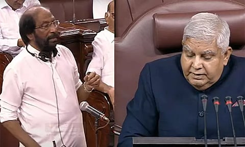 மல்லிகார்ஜுன கார்கே பேசும்போது மைக் துண்டிப்பு - எதிர்க்கட்சிகள் கண்டனம் மாநிலங்களவையில் அமளி