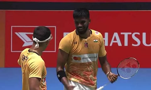 ஜப்பான் ஓபன் பேட்மிண்டன்: சாத்விக்-சிராக் ஜோடி கால்இறுதிக்கு தகுதி